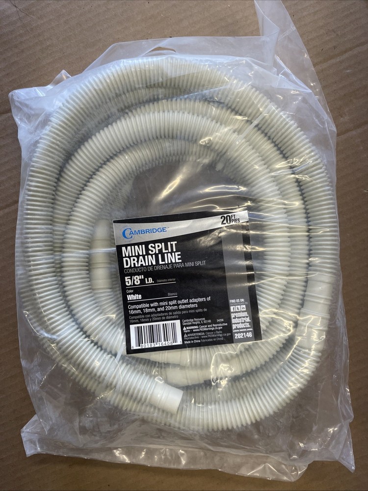 Cambridge 5/8" Mini Split Drain Line 20ft