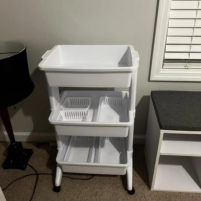 3 Tier Utility Cart White - Brightroom