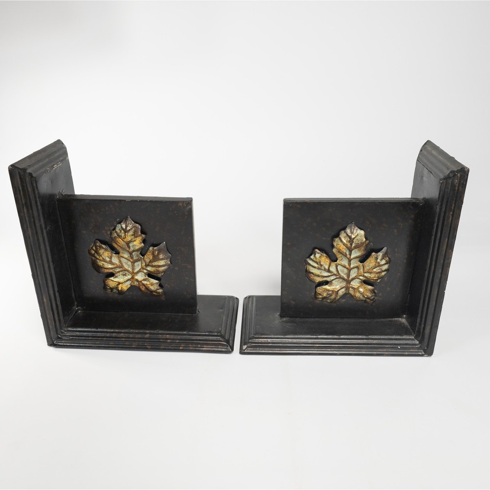 Maple Leaf Metal Book Ends by Sullivans
