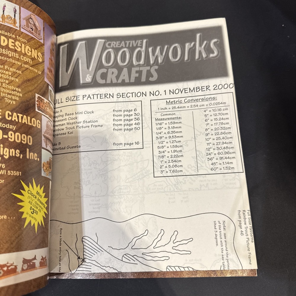 Scroll Saw Patterns Included! Creative Woodworks & Crafts Issue 74 Fall 2000 EUC