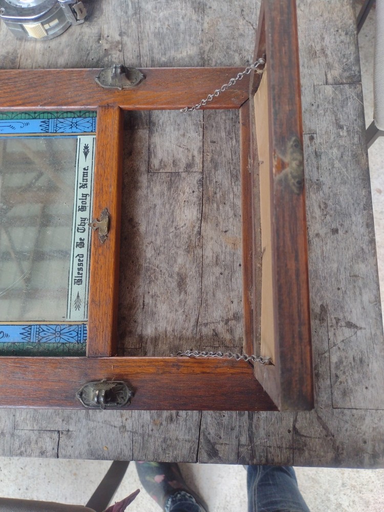 Blessed Be The Hold Name Vintage Mirror