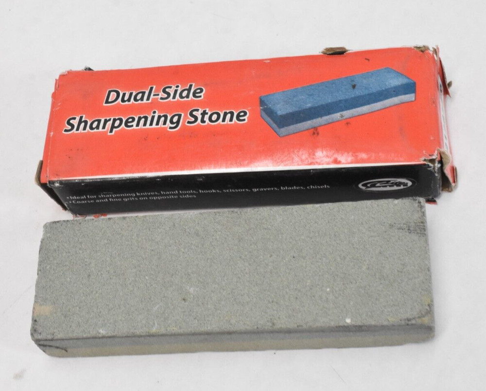 Aluminium Oxide Sharpening Stone Dual Grit Knife Sharpener Double Sided 2 Pack