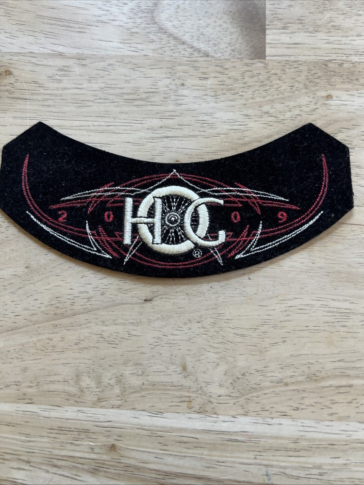 Hog Harley Owners Group Year 2009 Embroidered Patch Black Red