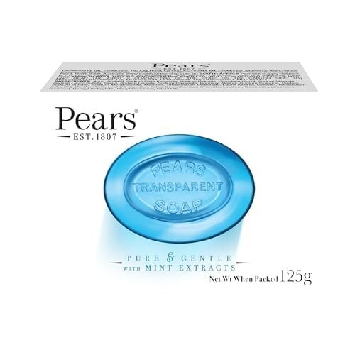 Pears Germishield Soap with Mint Extract 12 Pack Pure & Gentle Bar Soap