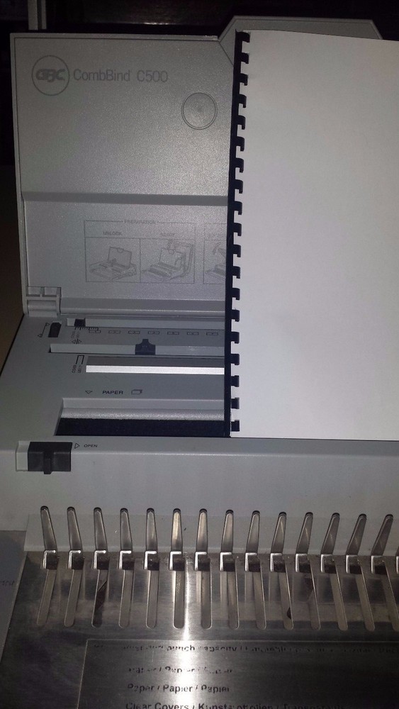 GBC CombBind C500 Comb Spreader/ Comb Binding Machine/ Binder