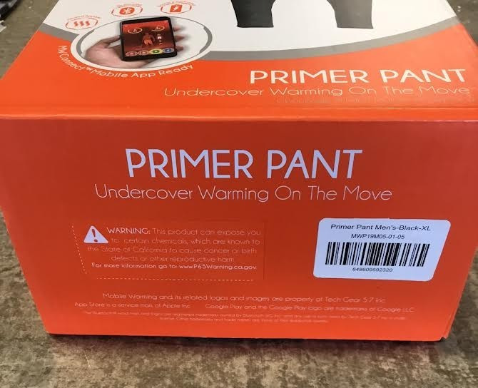 Mobile Warming Mens Primer Base layer Pant Bluetooth Compatible