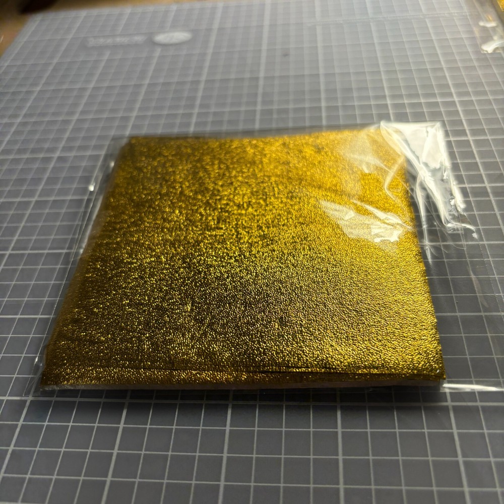 4" Foil  Candy Wrappers, Gold, Textured, !00 ea pkg