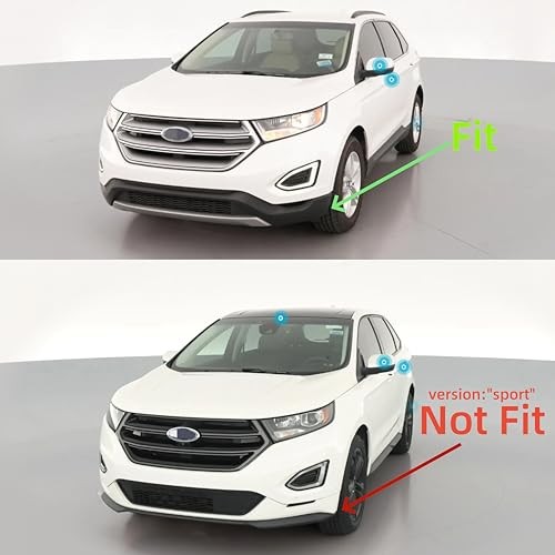 Front Bumper Lip Splitter Compatible with Ford Edge 2015-2018 Accessories