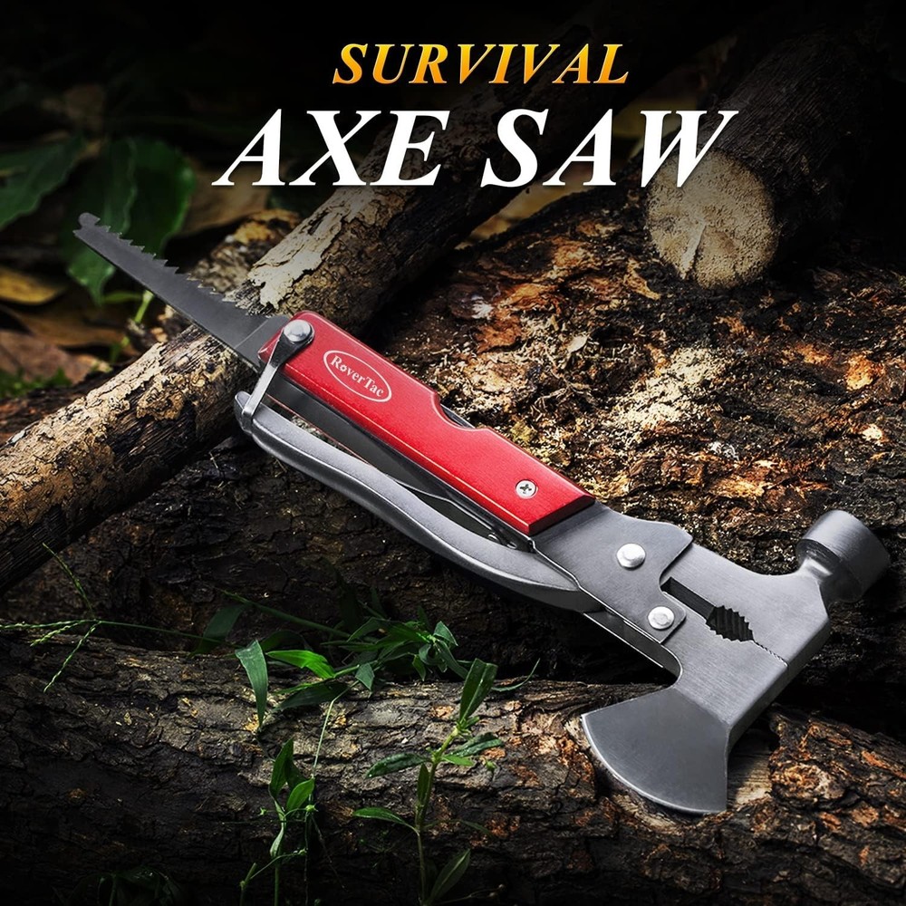 Stainless Steel Multitool Axe - Essential Camping Companion