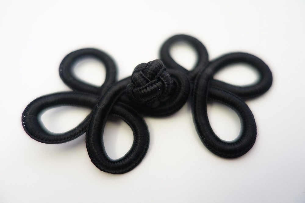 6 Sets of Black Chinese Frog Closure
