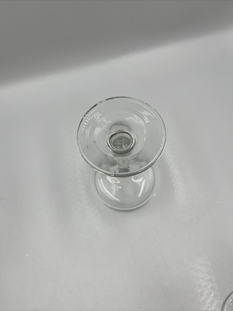 GLASS THREE PIECE DECORATING VASE STEMMED DISPLAY HOLDERS