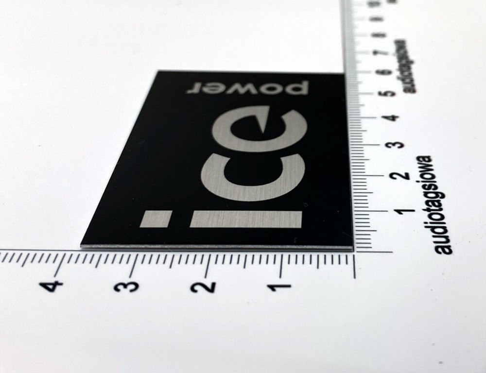 ICE Power Custom Aluminum Amplifier Badge ICEPOWER