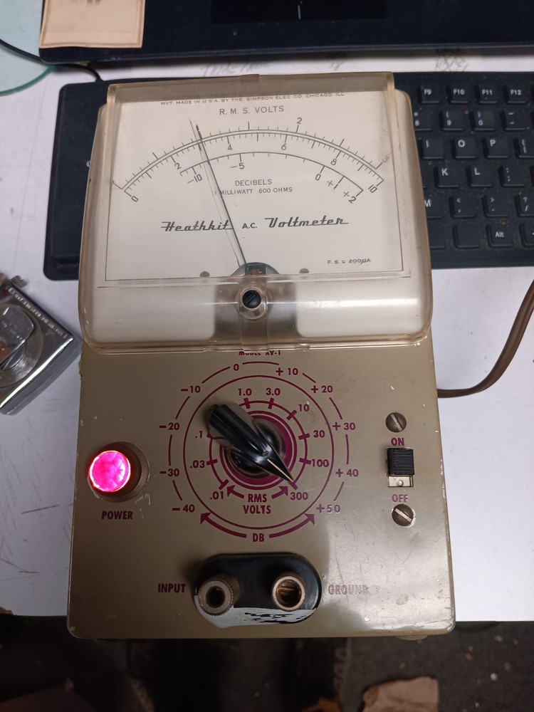 Vintage Heath Kit Volt AC Voltmeter