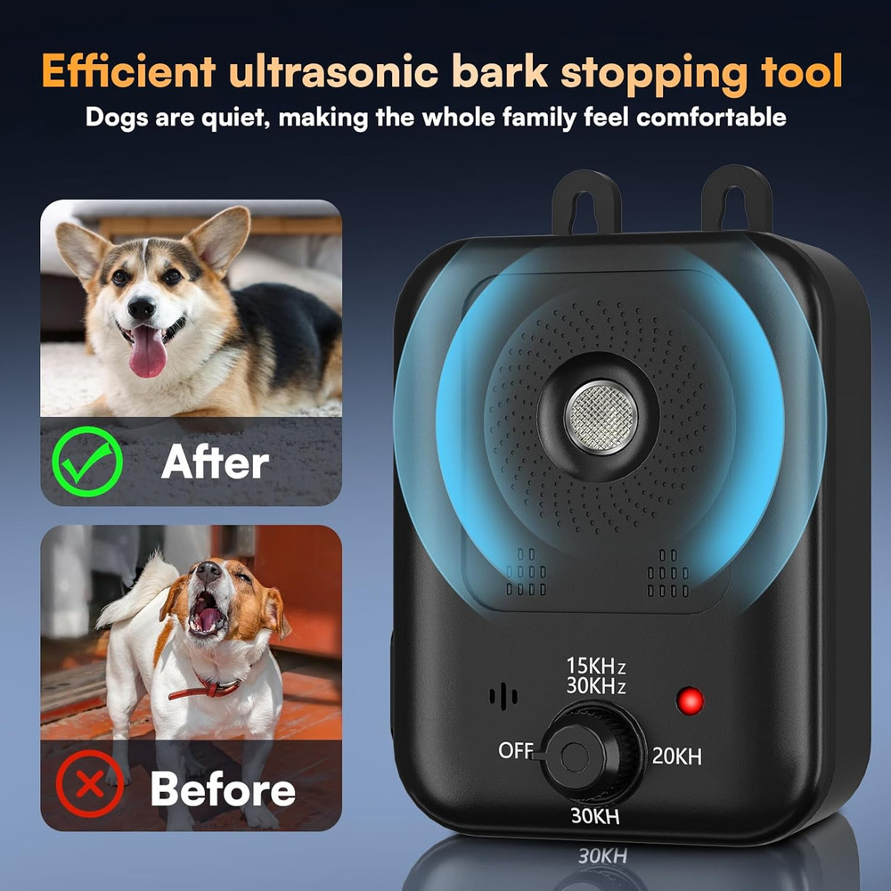 Anti Barking Devices, Auto Barking Control Devices with 3 Modes, Rechargeable Ul