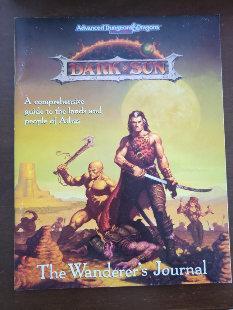 ADVANCED DUNGEONS & DRAGONS - DARK SUN - WANDERERS JOURNAL - 1991 2ND EDITION