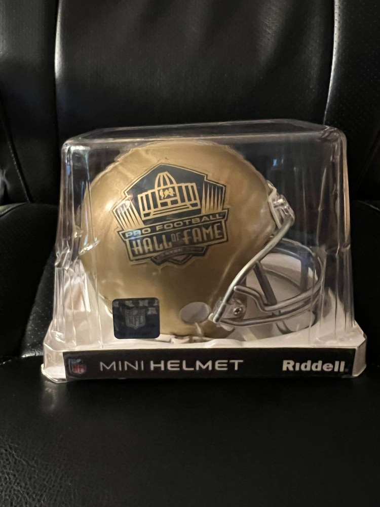 Mel Blount Signed Gold HOF Mini Helmet