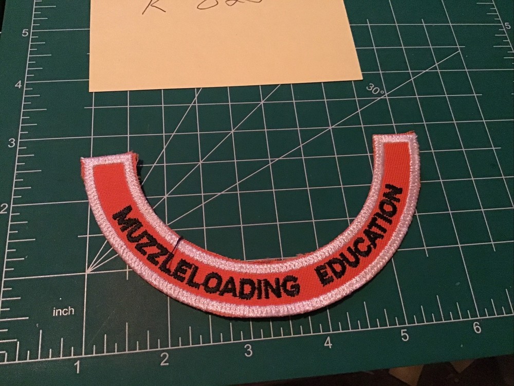 Muzzle loading Education Patch Applique Crest Iron On