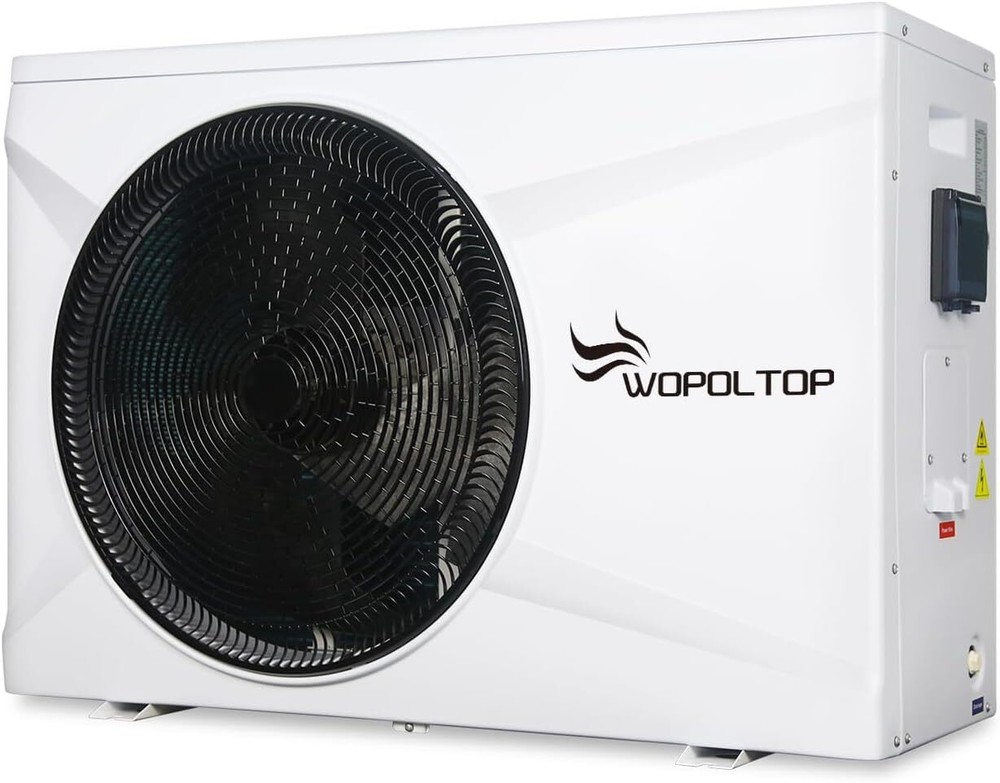 220-240V Full DC Inverter Pool Heat Pump 35000 BTU Heating & Cooling App Control