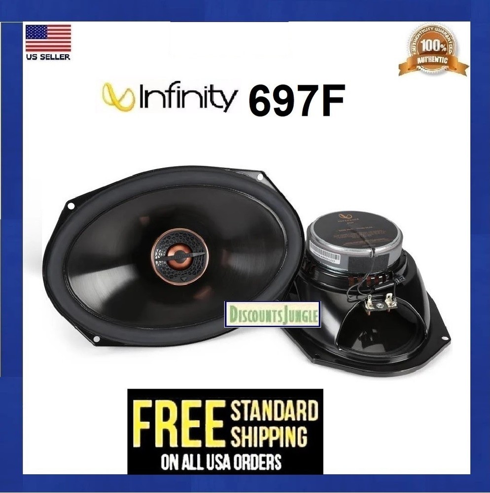 Infinity REFERENCE Series REF-697F  6x9" Coaxial Car Audio Speakers, 1 Pair
