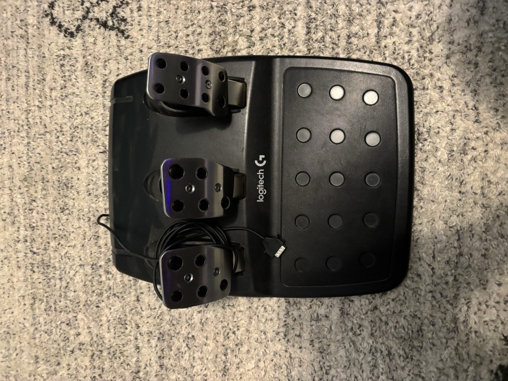 Logitech Steering Wheel, Pedals, Shifter & Power Adapter Bundle