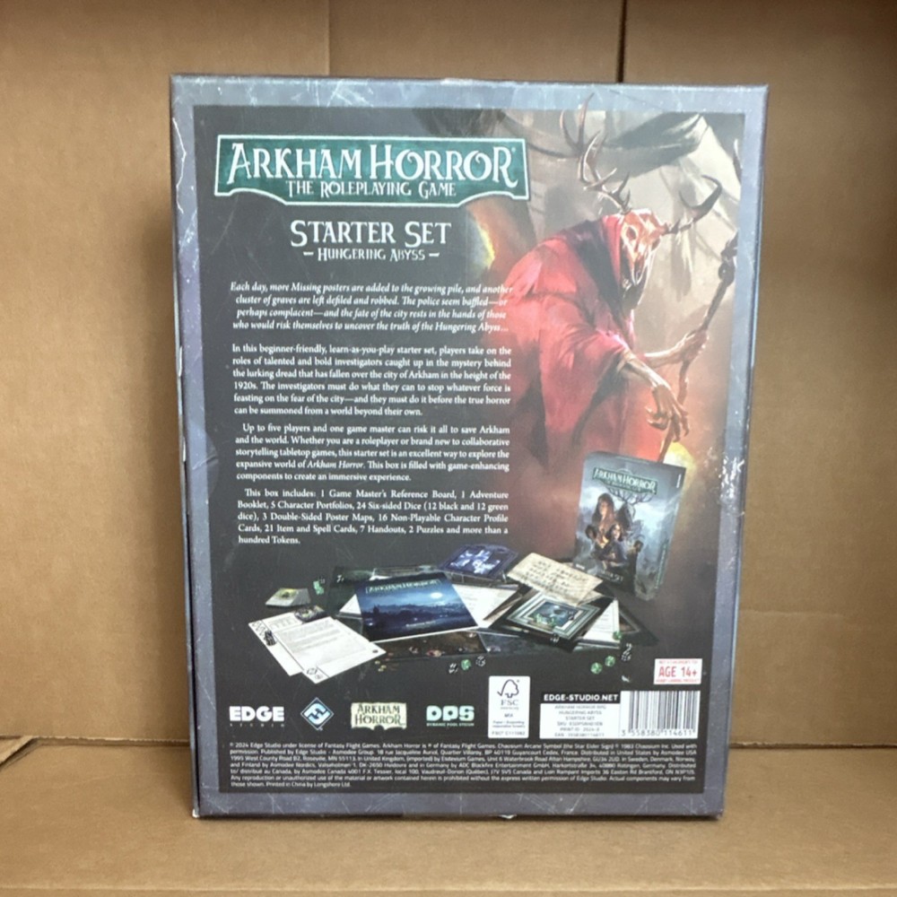 EDGE Arkham Horror Roleplaying Game Starter Set Hungering Abyss