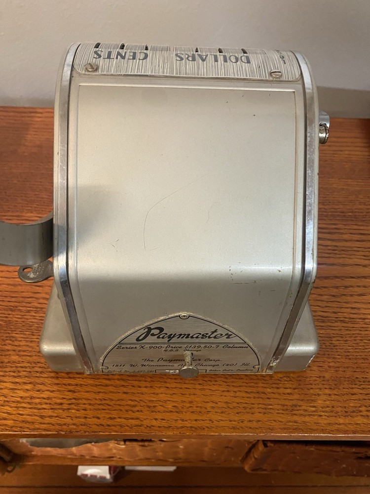 Paymaster X900 Vintage Check Writer
