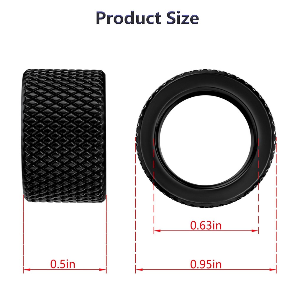 NIRIAHO 2 Pack Thread Protector 5/8x24 Steel Thread Adapters Black