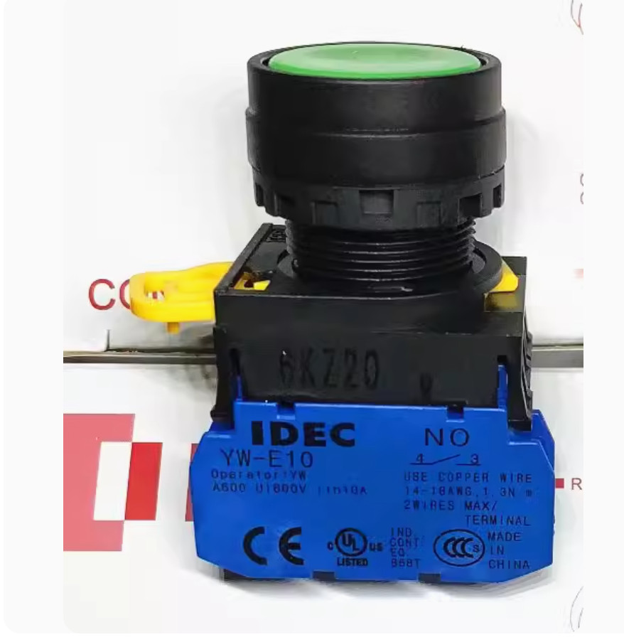 1PC New IDEC Flat head self-locking button YW1B-A1E20R 2NO red #LL