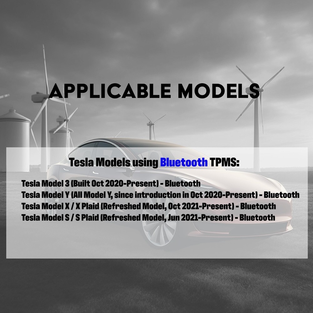 MORESENSOR Bluetooth Series TPMS Sensor 4-Pack for Tesla Model Y