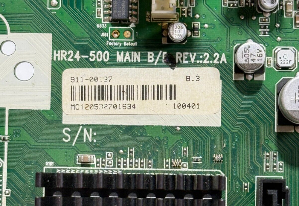 Directv HR24-500 Cable Box Main Logic Board