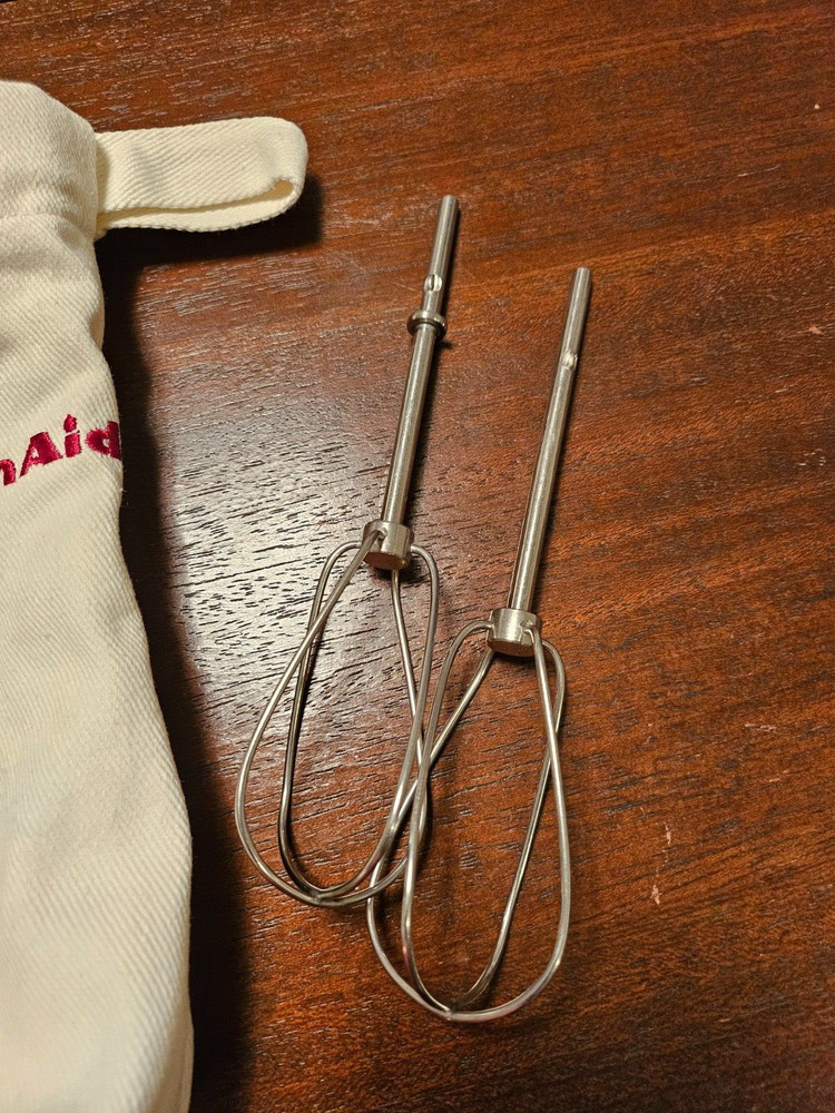 KITCHEN AID Accessory Bundle With Storage Bag Dough Hooks, Whisk, 2 Beaters