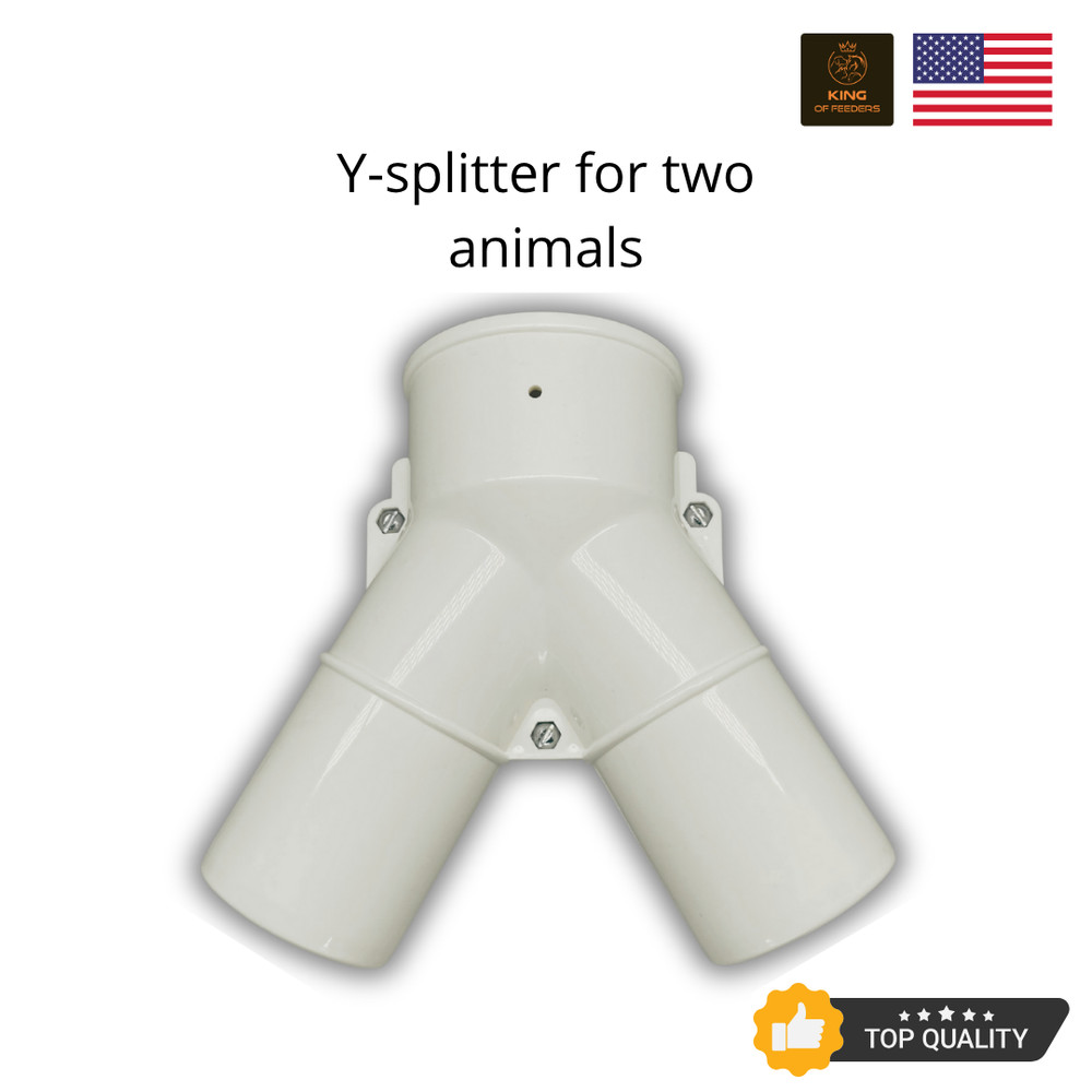 Automatic Feeder with Y- Splitter two animals