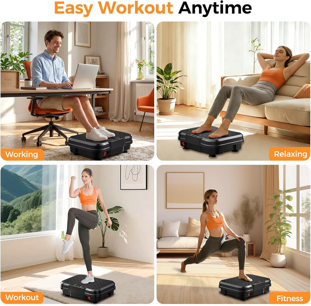 Vibration Plate Exercise Machine, Vibrating Platform for Lymphatic Drainage Weig