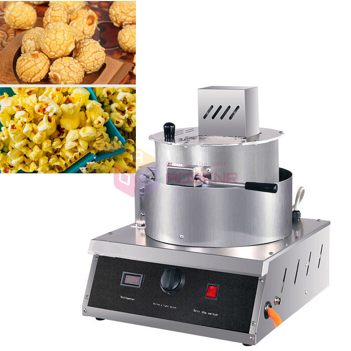 Automatic Gas Popcorn Making Machine Single Pot Spherical Popcorn Maker