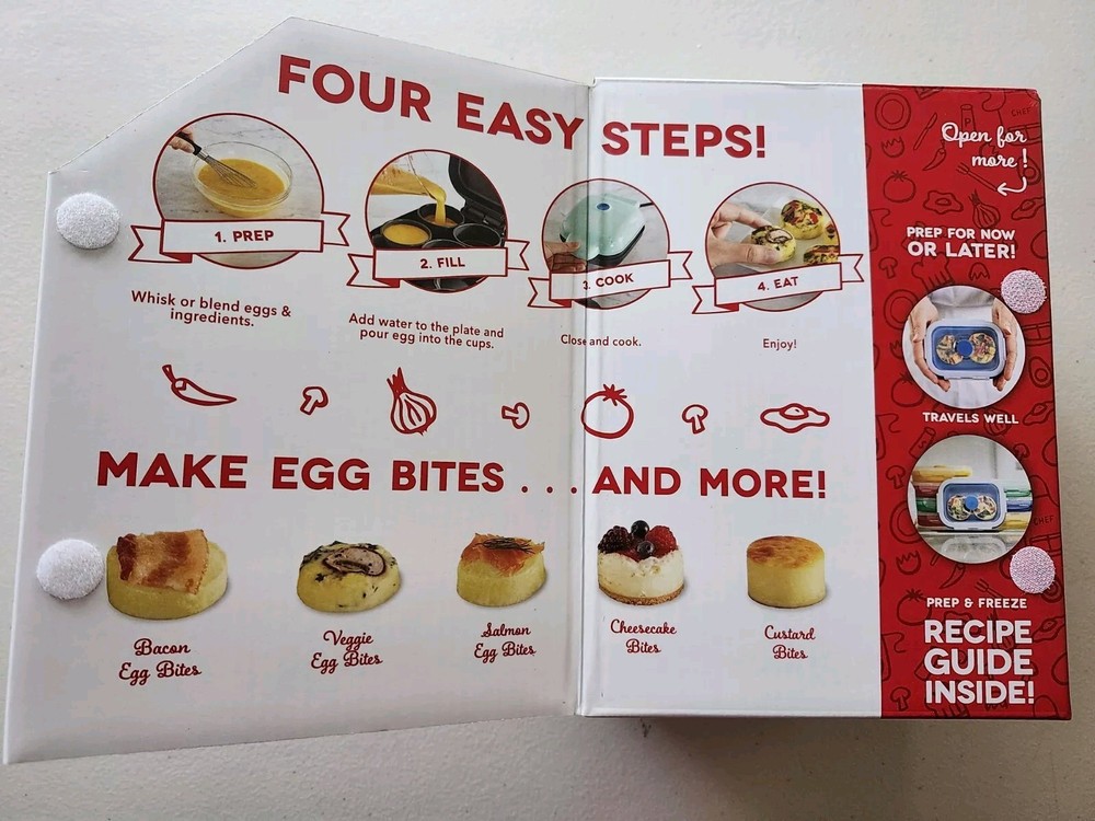 Dash Egg Bite Maker Fast Portable Non-Stick New