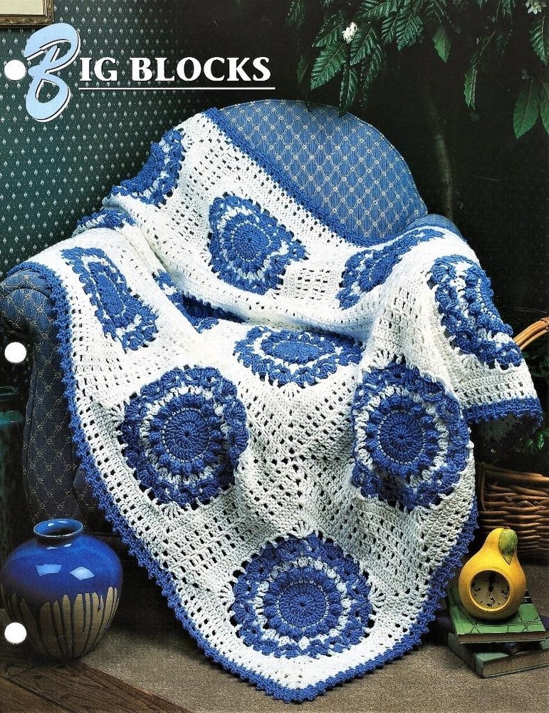 Big Blocks   Annie's Attic Crochet Afghan Pattern Page