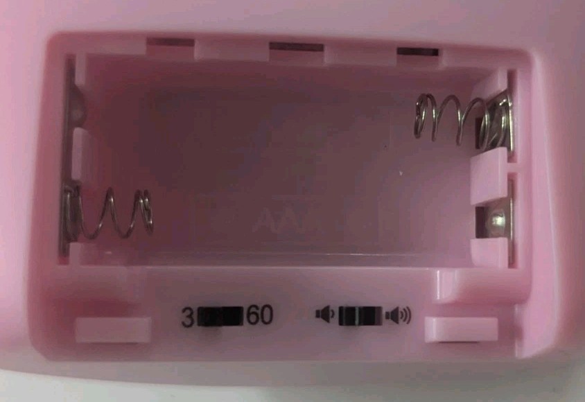 Secura 60 Minute Countdown Visual Timer, Pink, Pre-Owned