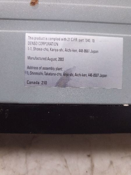 02-05 LEXUS IS300 NAVIGATION DVD PLAYER