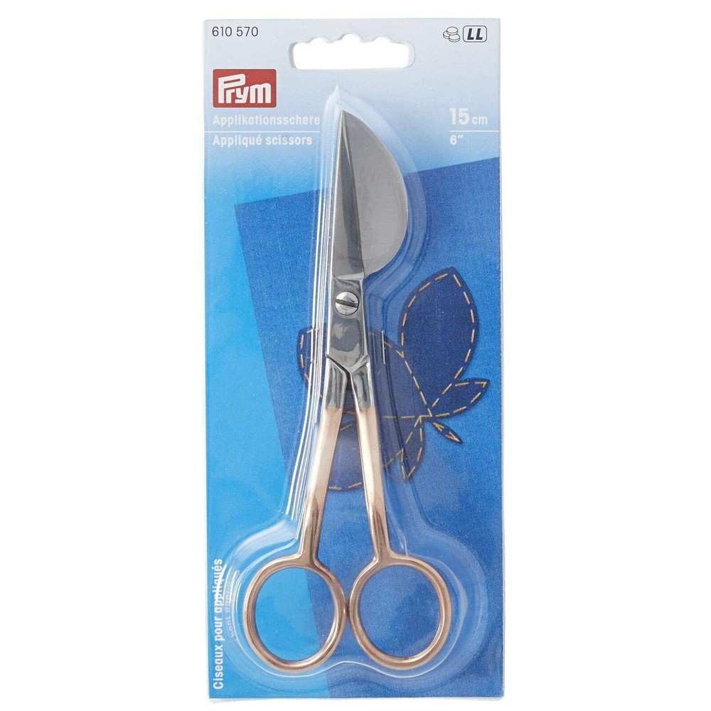 Applique scissors 15 cm rose gold
