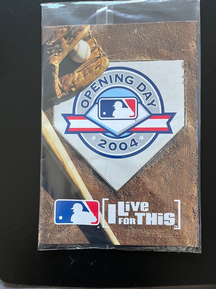 MLB 2004 OPENING DAY PROGRAM & UPPER DECK POWER UP! CARD PACK: SEALED &BRAND NEW