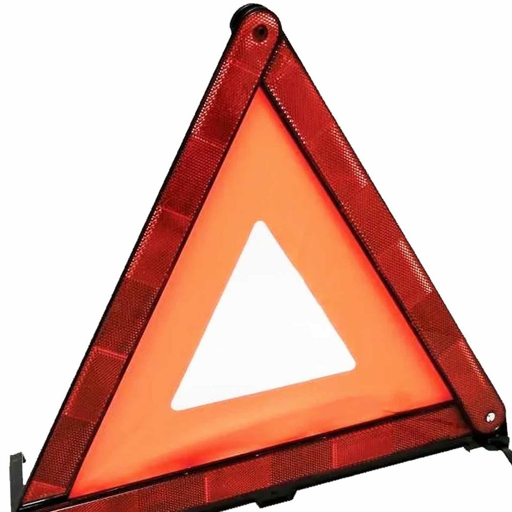 Warning Triangle Emergency Breakdown Foldable Sign Hazard Eu Reflective Car New