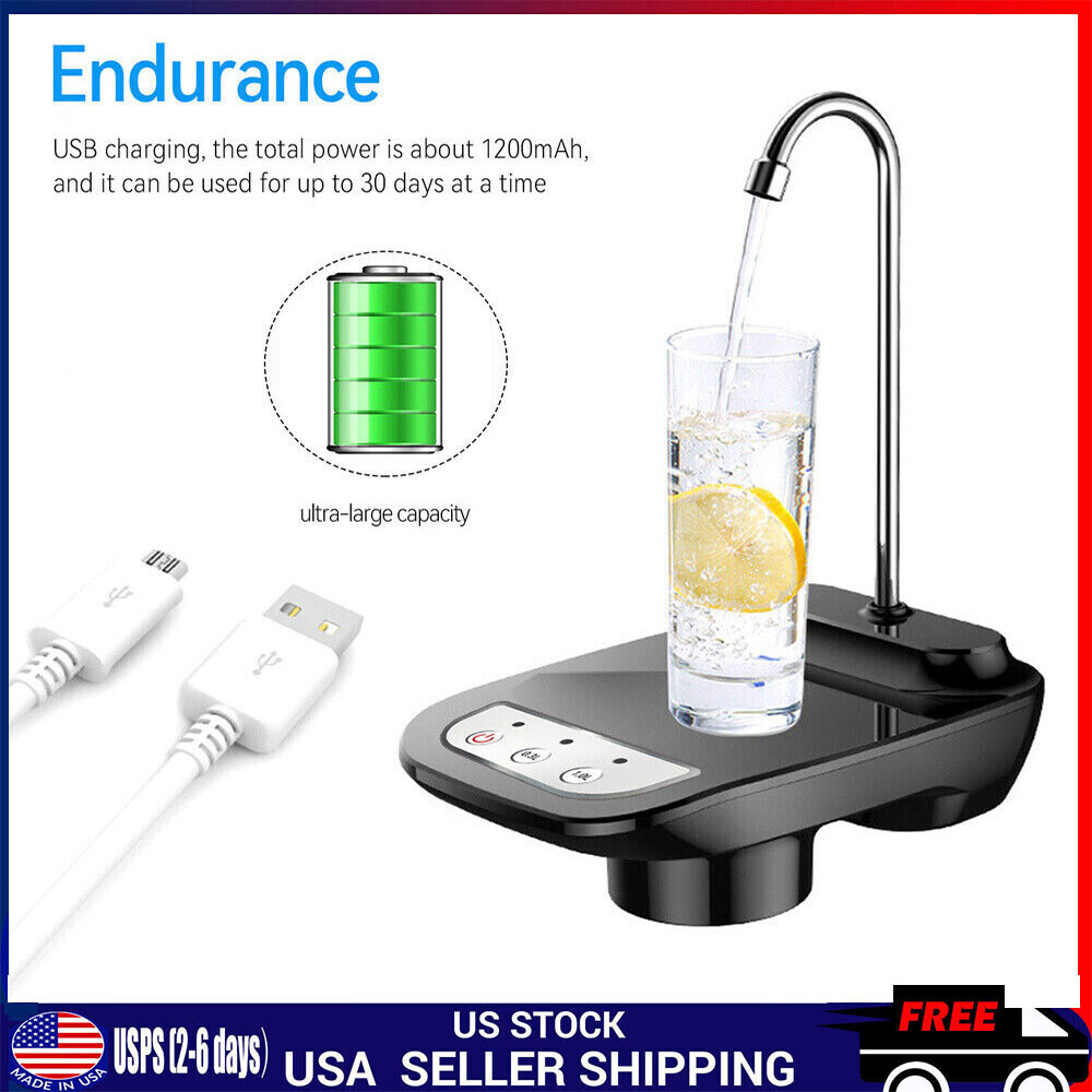 5-Gallon USB Water Bottle Jug Dispenser Automatic Universal Electric Switch Pump