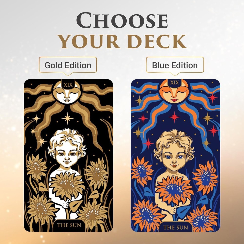 Wyspell Tarot Cards: Starlight Deck with Guide Book - Unique Tarot...