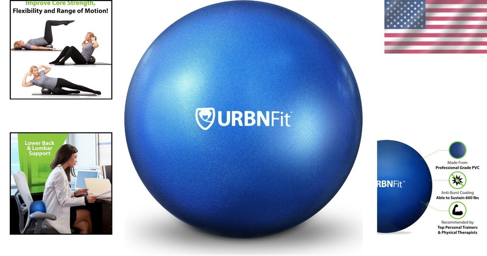 Lightweight 9-Inch Mini Exercise Ball - Perfect for Stretching & Core Stability