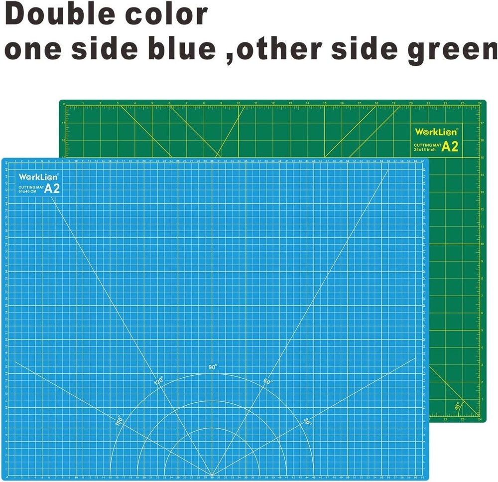 Versatile 18'' x 24'' Gridded Cutting Mat - Eco-Friendly, Self-Healing Design
