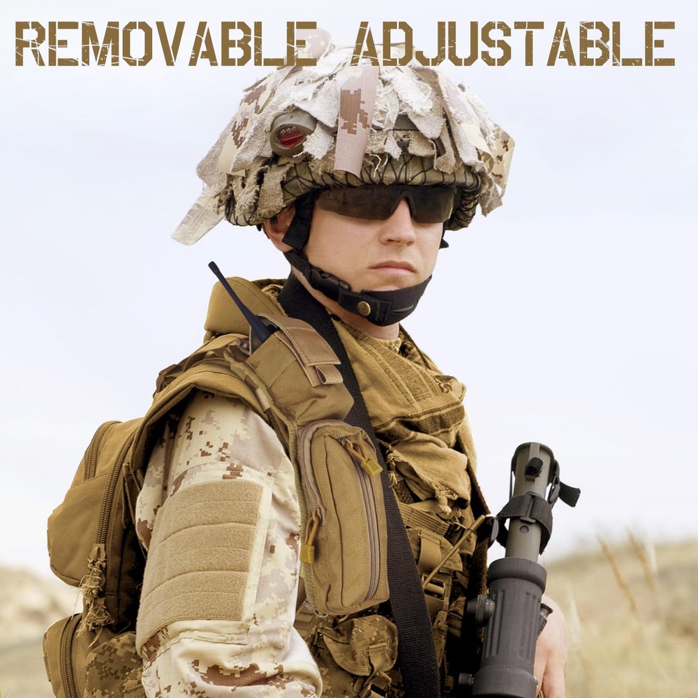 Tactical Molle Accessories Pouch for Backpack Strap, Strap Khaki