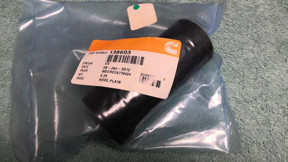 138603 Hose Plain Cummins OEM - NEW