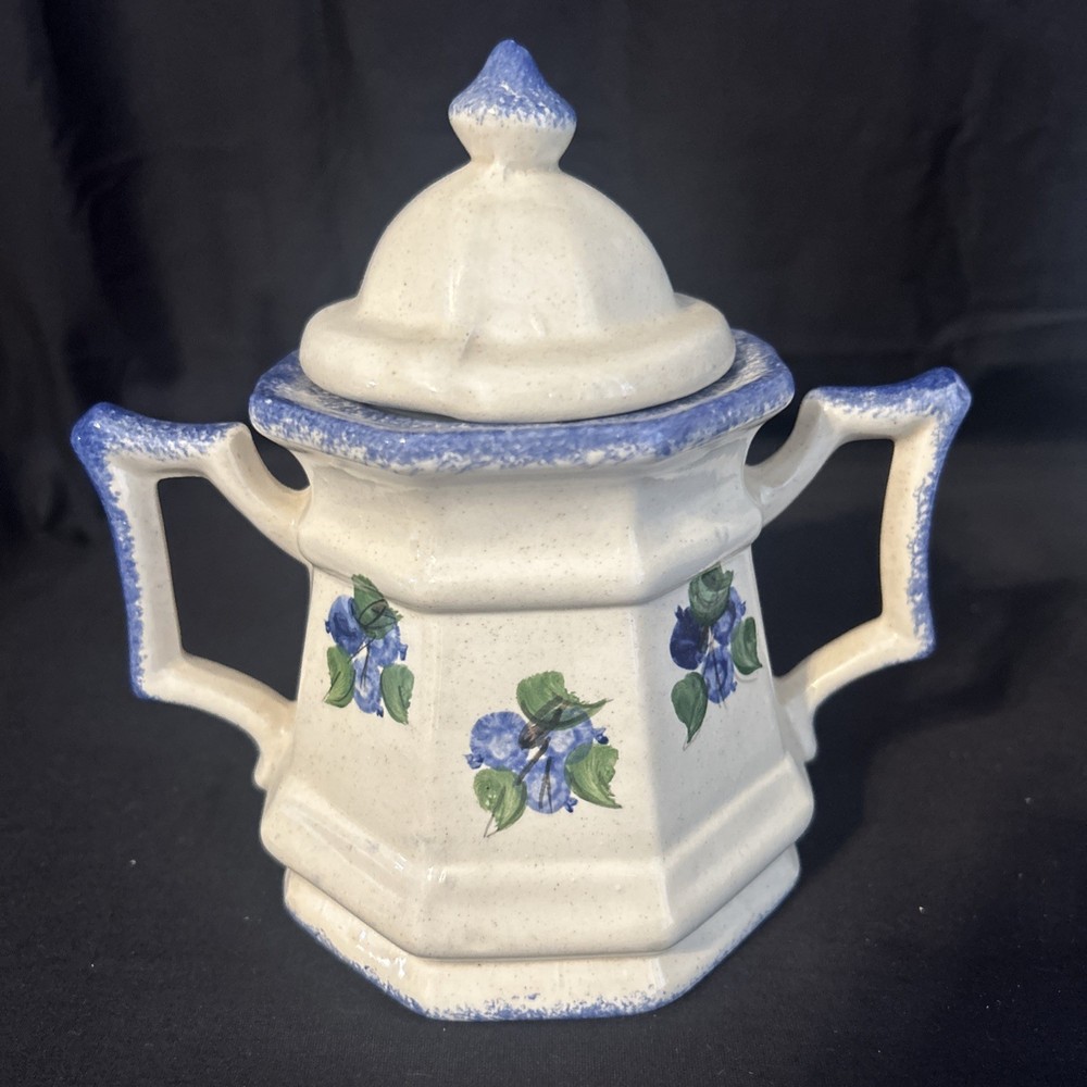 Antique Ironstone Spongeware