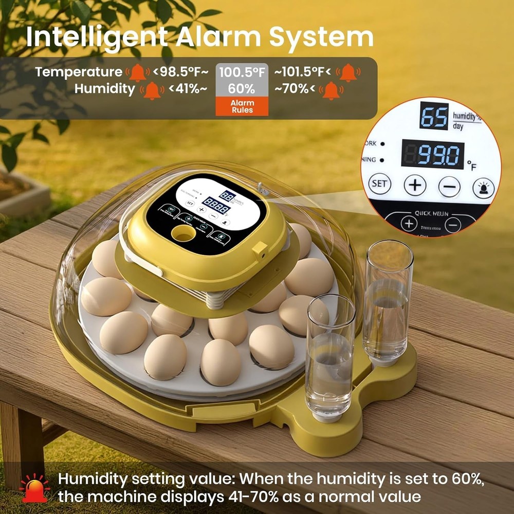 Egg Incubators for Hatching Eggs with Automatic Egg Turning & Humidity Control
