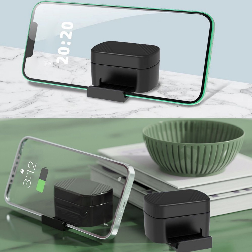 Black Remote Control Scrolling Ring With Charging Compartment Versatile Tool